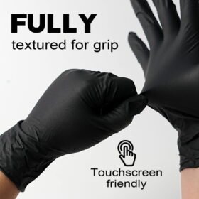 علبة جوانتي اسود – 100 قطعة