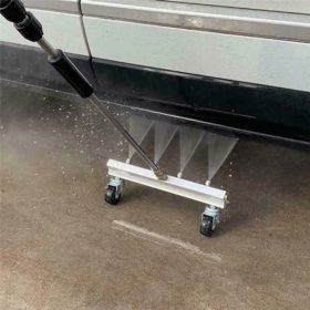 وحدة من الفولاذ المقاوم للصدأ لتنظيف شاسية السيارة الملاكي من الاسفل 250 بار