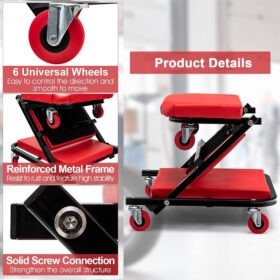 زحافة ميكانيكي + كرسي جي إي سي للانزلاق اسفل السيارة (4)