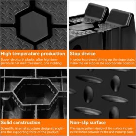 مطلع سيارة اسود هيفي ديوتي (2 قطعة)